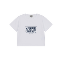Load image into Gallery viewer, MARITHE FRANCOIS GIRBAUD W Classic Logo Crop Tee White