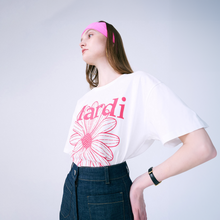 Load image into Gallery viewer, MARDI MERCREDI Tshirt Flowermardi White Violet