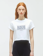 Load image into Gallery viewer, MARITHE FRANCOIS GIRBAUD W Classic Logo Crop Tee White