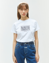 Load image into Gallery viewer, MARITHE FRANCOIS GIRBAUD W Classic Logo Tee White