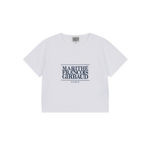 Load image into Gallery viewer, MARITHE FRANCOIS GIRBAUD W Classic Logo Crop Tee White
