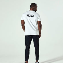 Load image into Gallery viewer, HDEX Main Back Logo Muscle Fit Sleeve T-Shirt White
