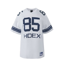 Load image into Gallery viewer, HDEX Womens Over Size Football Short Sleeve White
