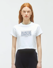 Load image into Gallery viewer, MARITHE FRANCOIS GIRBAUD W Classic Logo Crop Tee White
