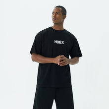 Load image into Gallery viewer, HDEX Main Logo Over Fit Sleeve T-Shirt Black
